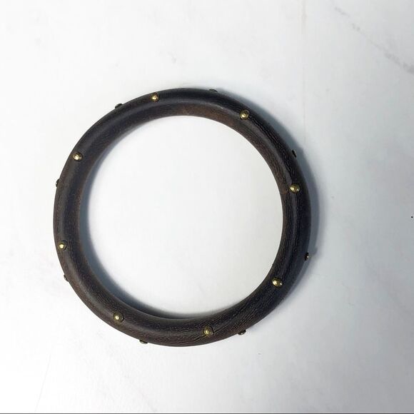 J. Crew Studded Wooden Bangle - Picture 4 of 4